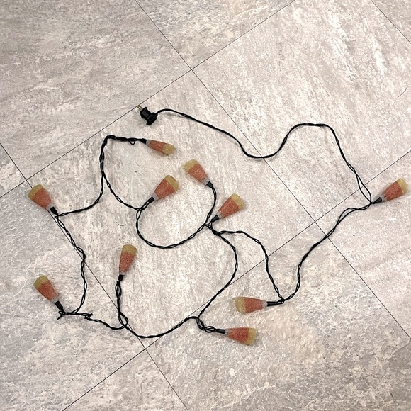 🎃 3/$25 Target Rare Blow Mold Candy Corn Halloween String Lights, Vintage Decor - Picture 7 of 16